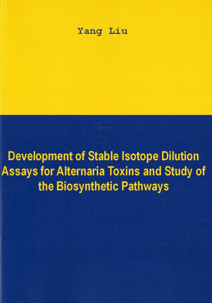 Dissertation von Yang Liu: Stabilisotopenverdünnungsanalysen für Alternaria-Toxine